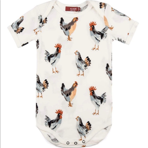 Milkbarn Other - MILKBARN CHICKEN ORGANIC COTTON SHORT SLEEVE ONE PIECE